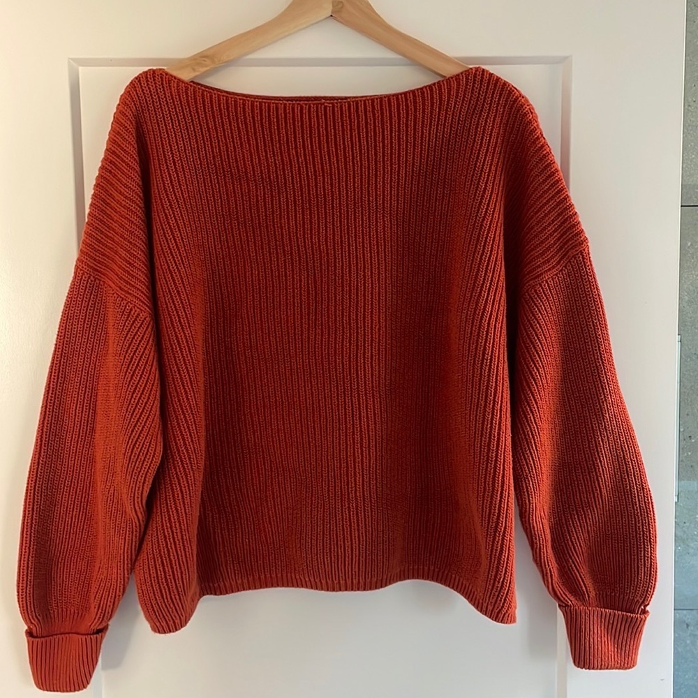 French Connection Cotton boatneck sweater